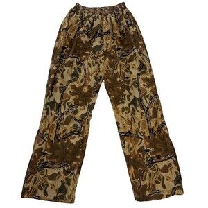Gamehide Women's Brown Camouflage Hush Hide Outdoors Hunting Pants Size L